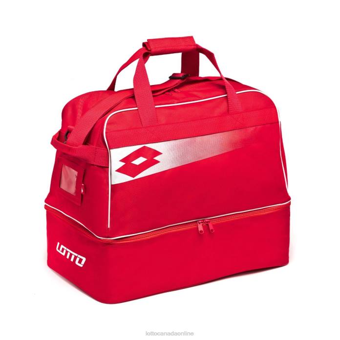BAG SOCCER OMEGA JR II FLAME RED/ALL WHITE Lotto Kids Accessoris 0Z6F1232