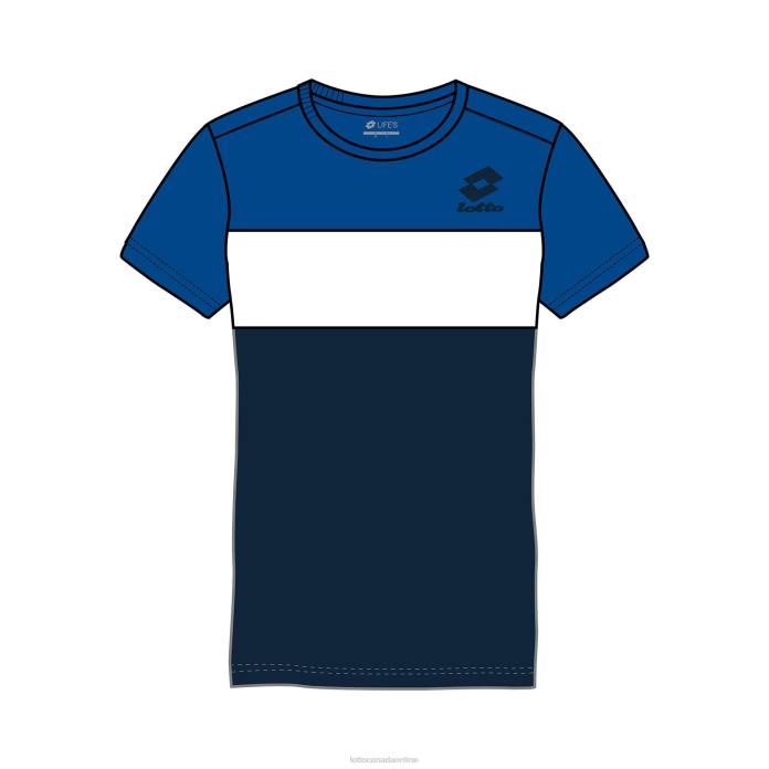 ATHLETICA B III TEE JS ROYAL TEAM/NAVY BLUE Lotto Kids Apparel 0Z6F1138