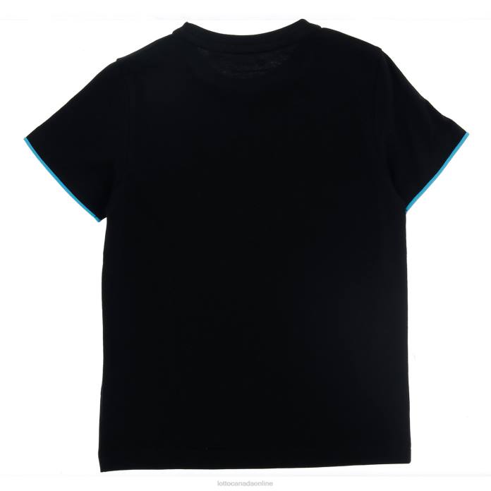 LOGO TEE ALL BLACK Lotto Kids Apparel 0Z6F1149