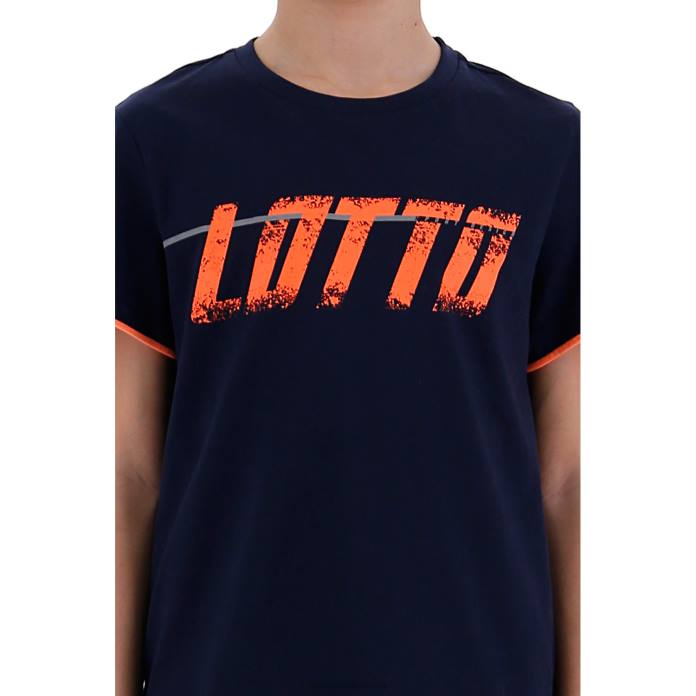 LOGO TEE NAVY BLUE Lotto Kids Apparel 0Z6F1147