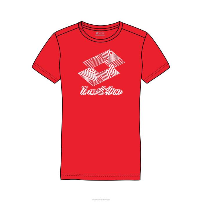 SMART B III TEE FLAME RED Lotto Kids Apparel 0Z6F1143