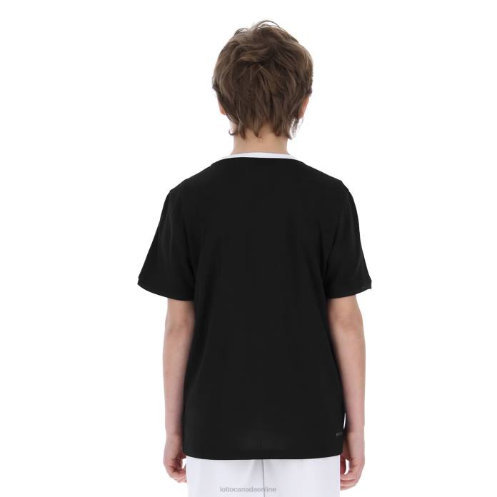 SQUADRA B II TEE PL ALL BLACK Lotto Kids Apparel 0Z6F1173