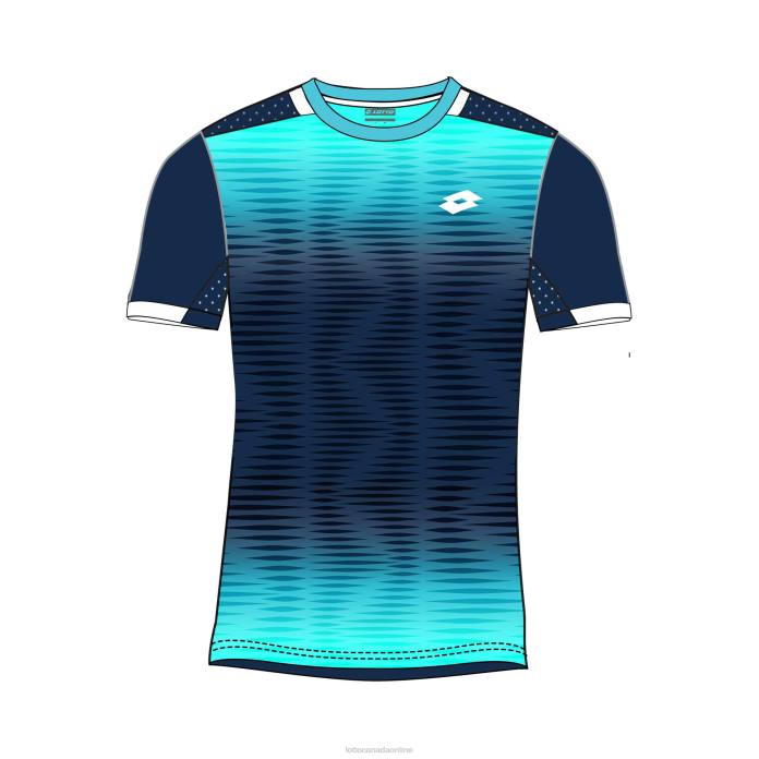 TOP B IV TEE 2 BLUE ATOLL/NAVY BLUE Lotto Kids Apparel 0Z6F1163