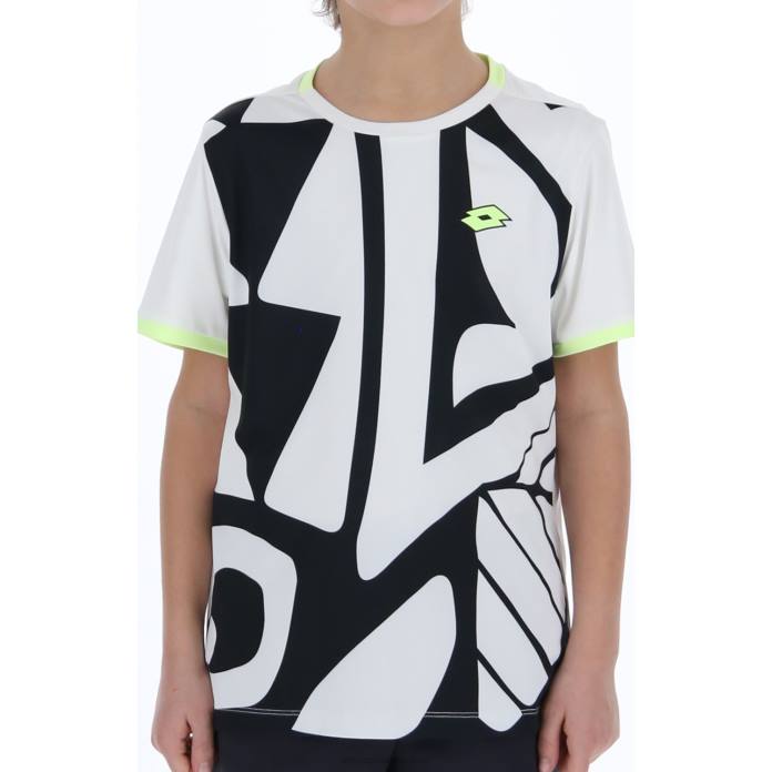 TOP TEN B III TEE PRT2 PL BRIGHT WHITE Lotto Kids Apparel 0Z6F1185