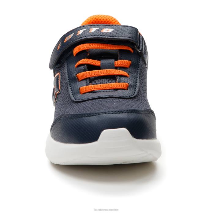 EVOLITE AMF III MLG CL S DRESS BLUE/ALL BLACK/RUST ORANGE Lotto Kids Shoes 0Z6F1087