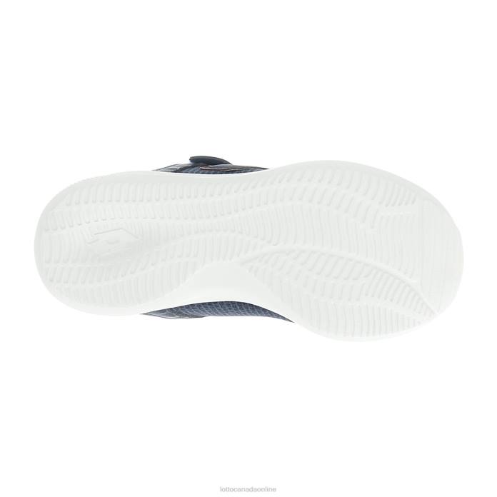 EVOLITE AMF III MLG CL S DRESS BLUE/ALL BLACK/RUST ORANGE Lotto Kids Shoes 0Z6F1087