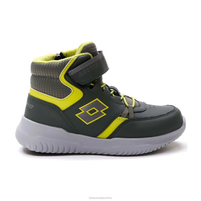 FUGA AMF MID CL SL THYME DK GREEN/GRAVITY TITAN/ALL BLACK Lotto Kids Shoes 0Z6F1054