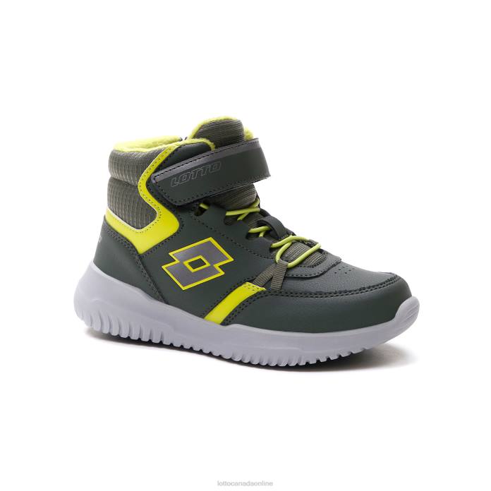 FUGA AMF MID CL SL THYME DK GREEN/GRAVITY TITAN/ALL BLACK Lotto Kids Shoes 0Z6F1054