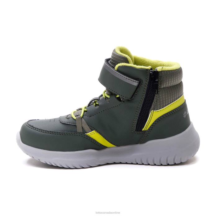 FUGA AMF MID CL SL THYME DK GREEN/GRAVITY TITAN/ALL BLACK Lotto Kids Shoes 0Z6F1054