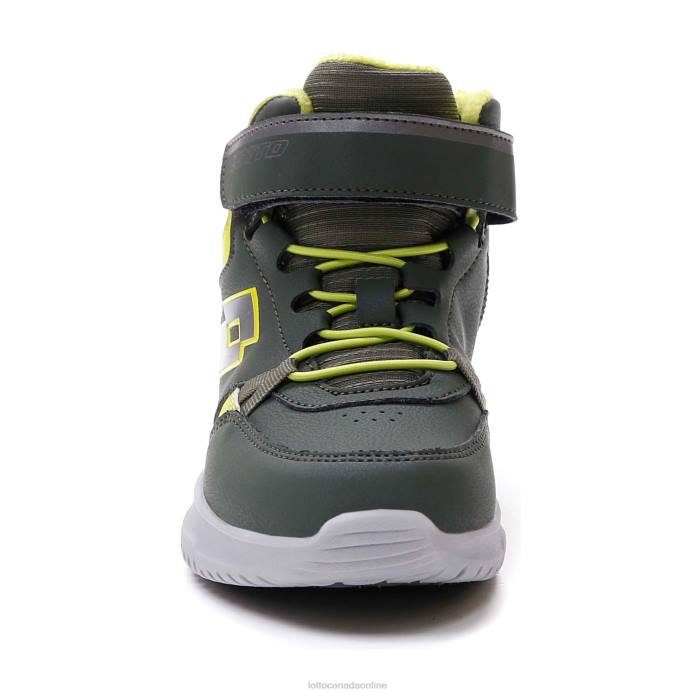 FUGA AMF MID CL SL THYME DK GREEN/GRAVITY TITAN/ALL BLACK Lotto Kids Shoes 0Z6F1054