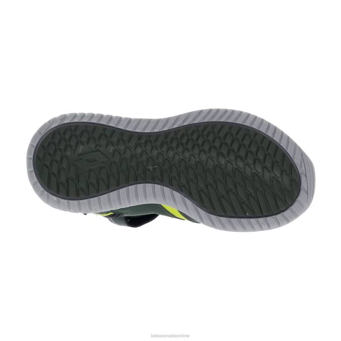 FUGA AMF MID CL SL THYME DK GREEN/GRAVITY TITAN/ALL BLACK Lotto Kids Shoes 0Z6F1054