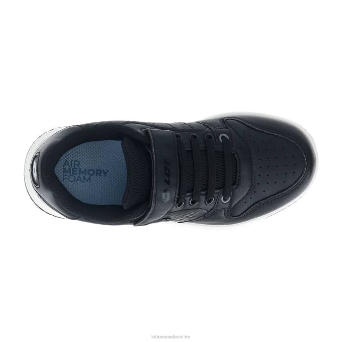 ROCKET AMF II LTH CL S ALL BLACK Lotto Kids Shoes 0Z6F1064