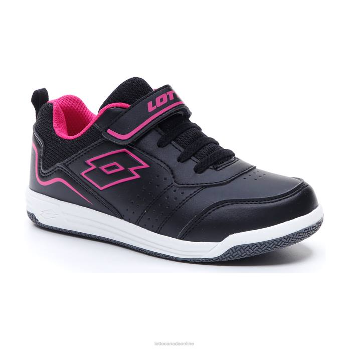 SET ACE AMF XIV CL SL ALL BLACK/DYNAMIC FUCHSIA Lotto Kids Shoes 0Z6F1073