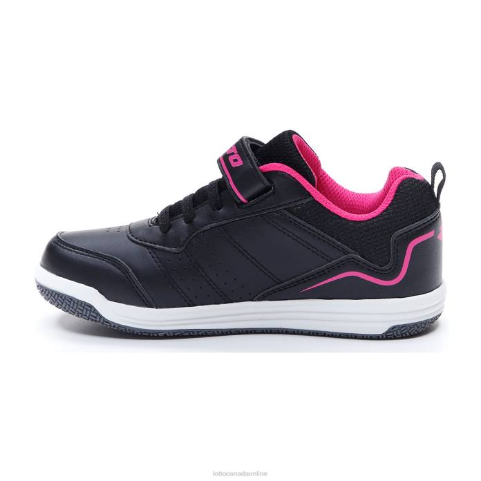 SET ACE AMF XIV CL SL ALL BLACK/DYNAMIC FUCHSIA Lotto Kids Shoes 0Z6F1073