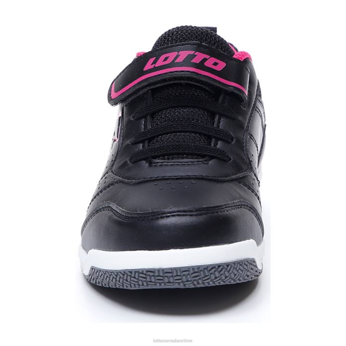 SET ACE AMF XIV CL SL ALL BLACK/DYNAMIC FUCHSIA Lotto Kids Shoes 0Z6F1073