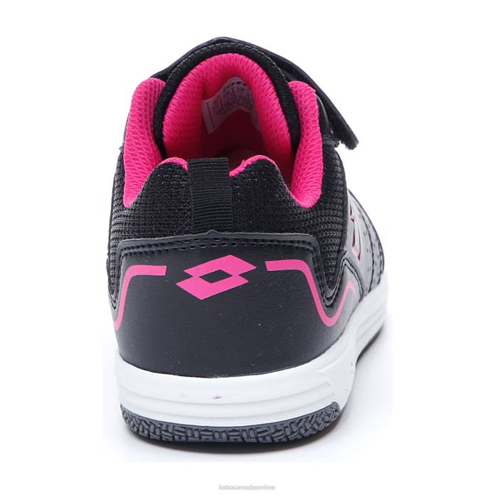 SET ACE AMF XIV CL SL ALL BLACK/DYNAMIC FUCHSIA Lotto Kids Shoes 0Z6F1073