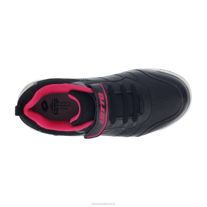 SET ACE AMF XIV CL SL ALL BLACK/DYNAMIC FUCHSIA Lotto Kids Shoes 0Z6F1073