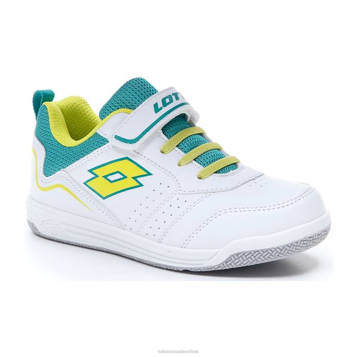 SET ACE AMF XIV CL SL ALL WHITE/ACACIA GREEN/SPECTRA GREEN Lotto Kids Shoes 0Z6F1074