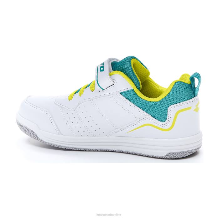 SET ACE AMF XIV CL SL ALL WHITE/ACACIA GREEN/SPECTRA GREEN Lotto Kids Shoes 0Z6F1074