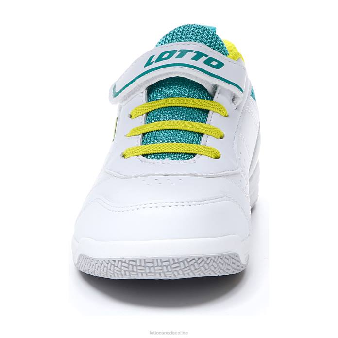 SET ACE AMF XIV CL SL ALL WHITE/ACACIA GREEN/SPECTRA GREEN Lotto Kids Shoes 0Z6F1074