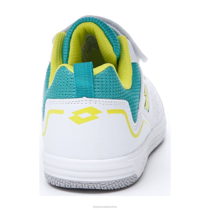 SET ACE AMF XIV CL SL ALL WHITE/ACACIA GREEN/SPECTRA GREEN Lotto Kids Shoes 0Z6F1074
