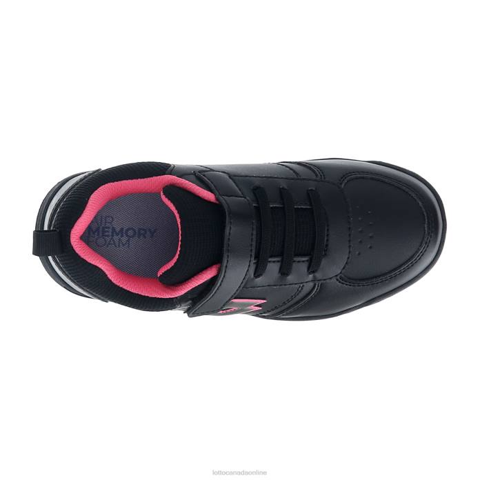 SET ACE AMF XIX 1 CL S ALL BLACK/GRAVITY TITAN/NEON MAGENTA Lotto Kids Shoes 0Z6F1071