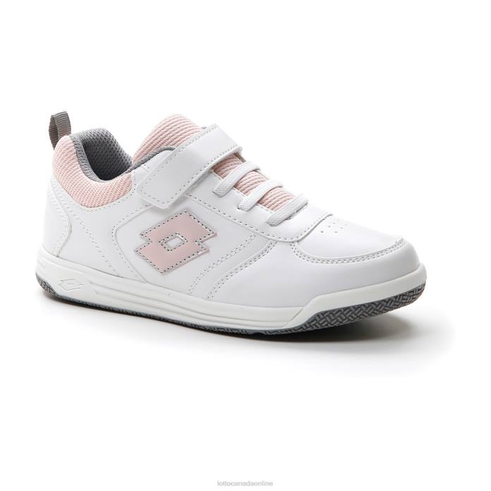 SET ACE AMF XIX 1 CL S WHITE/PEACH WHIP/COOL GRAY 7U Lotto Kids Shoes 0Z6F1072