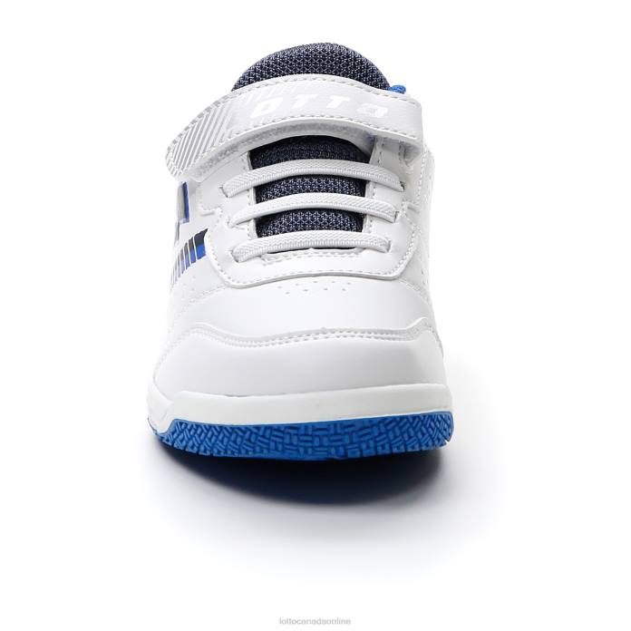 SET ACE AMF XVIII CL S WHITE/DRESS BLUE/PACIFIC BLUE Lotto Kids Shoes 0Z6F1076