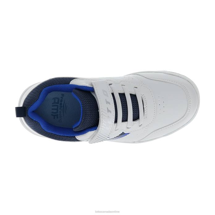 SET ACE AMF XVIII CL S WHITE/DRESS BLUE/PACIFIC BLUE Lotto Kids Shoes 0Z6F1076