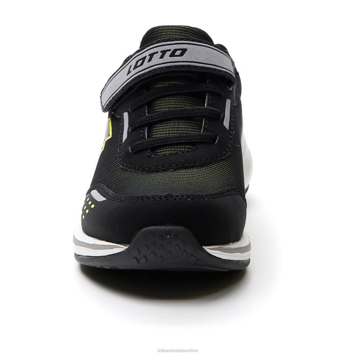 SPEEDEVO 600 AMF II CL S ALL BLACK/ACACIA GREEN Lotto Kids Shoes 0Z6F1094