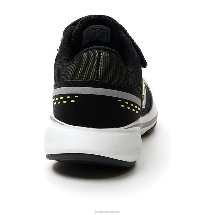 SPEEDEVO 600 AMF II CL S ALL BLACK/ACACIA GREEN Lotto Kids Shoes 0Z6F1094