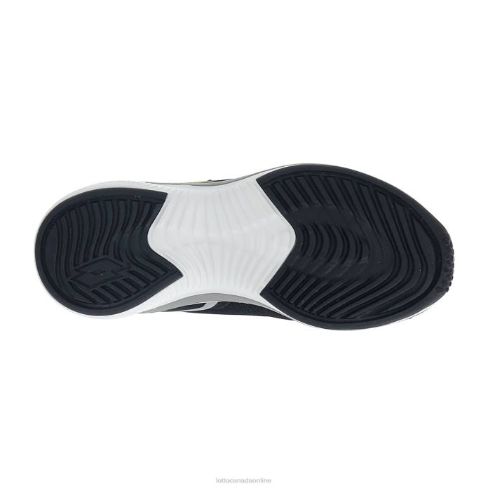 SPEEDEVO 600 AMF II CL S ALL BLACK/ACACIA GREEN Lotto Kids Shoes 0Z6F1094