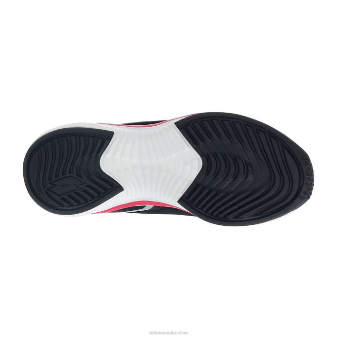 SPEEDEVO 600 AMF II CL S ALL BLACK/GRAVITY TITAN/GLAMOUR PINK Lotto Kids Shoes 0Z6F1095