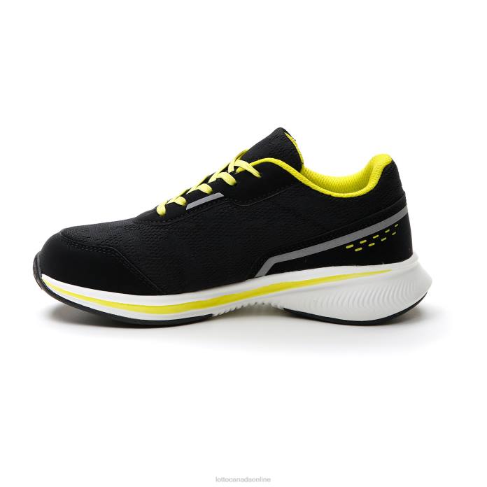 SPEEDEVO 600 AMF JR ALL BLACK/COOL GRAY 11C/ACACIA GREEN Lotto Kids Shoes 0Z6F1089