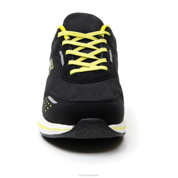 SPEEDEVO 600 AMF JR ALL BLACK/COOL GRAY 11C/ACACIA GREEN Lotto Kids Shoes 0Z6F1089