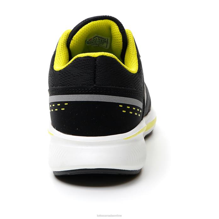 SPEEDEVO 600 AMF JR ALL BLACK/COOL GRAY 11C/ACACIA GREEN Lotto Kids Shoes 0Z6F1089