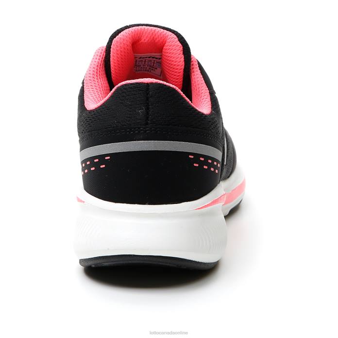 SPEEDEVO 600 AMF JR ALL BLACK/COOL GRAY 11C/NEON MAGENTA Lotto Kids Shoes 0Z6F1090