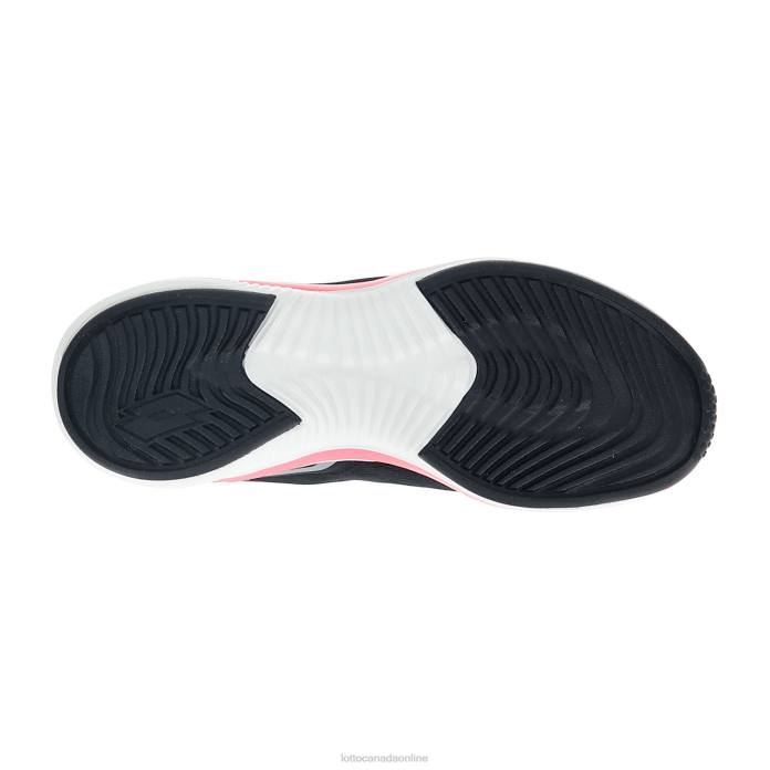 SPEEDEVO 600 AMF JR ALL BLACK/COOL GRAY 11C/NEON MAGENTA Lotto Kids Shoes 0Z6F1090