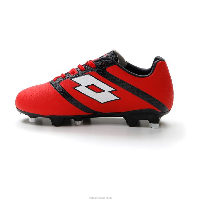 MAESTRO 700 IV FG JR FLAME RED/ALL BLACK Lotto Kids Shoes 0Z6F1102