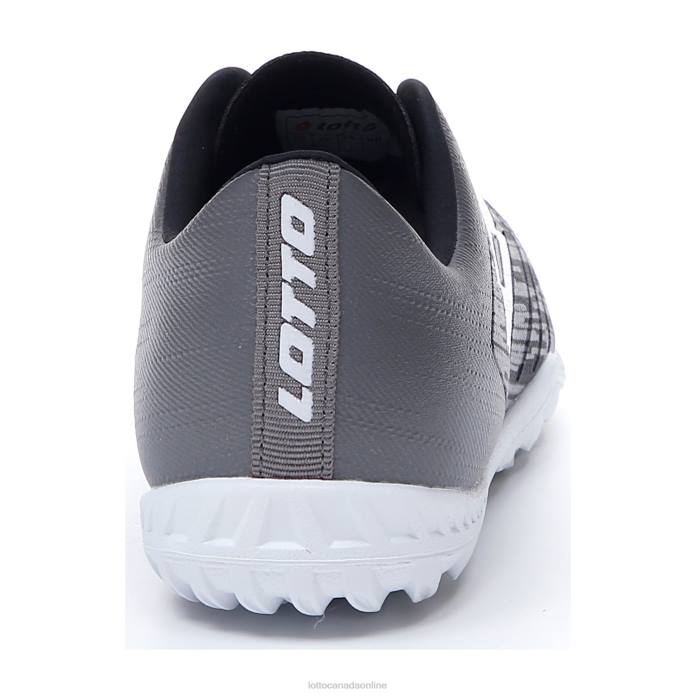 SOLISTA 700 III TF JR ALL BLACK/ALL WHITE/GRAVITY TITAN Lotto Kids Shoes 0Z6F1113