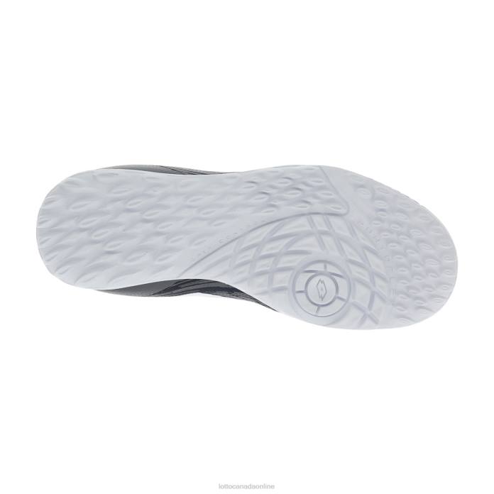 SOLISTA 700 III TF JR ALL BLACK/ALL WHITE/GRAVITY TITAN Lotto Kids Shoes 0Z6F1113