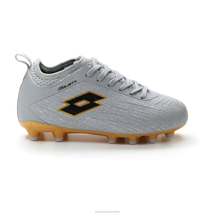 SOLISTA 700 IV FG JR VAPOR GRAY/ALL BLACK/LIGHT PLATINO Lotto Kids Shoes 0Z6F1099