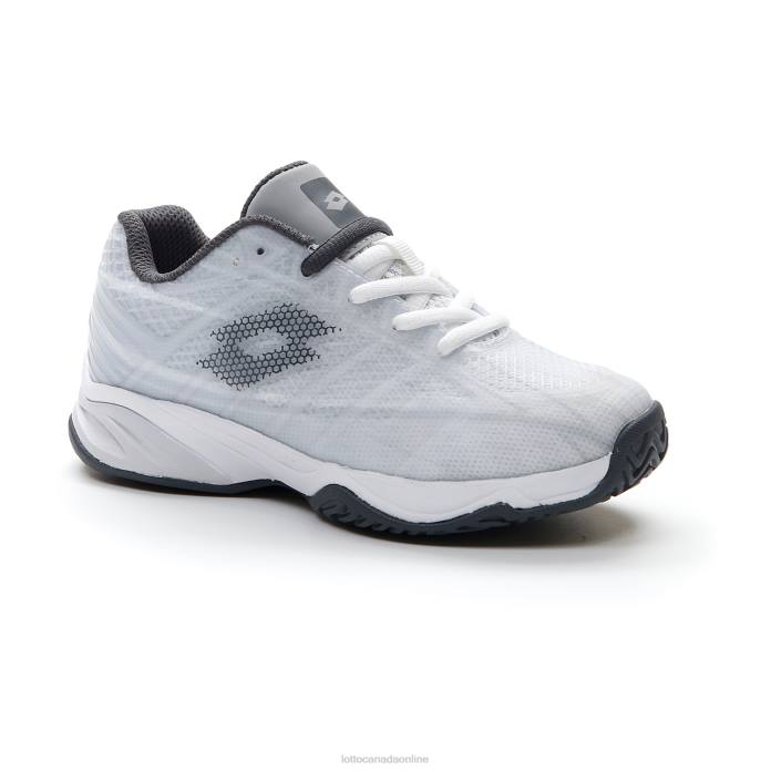 MIRAGE 300 ALR JR ALL WHITE/ASPHALT/VAPOR GRAY Lotto Kids Shoes 0Z6F1127