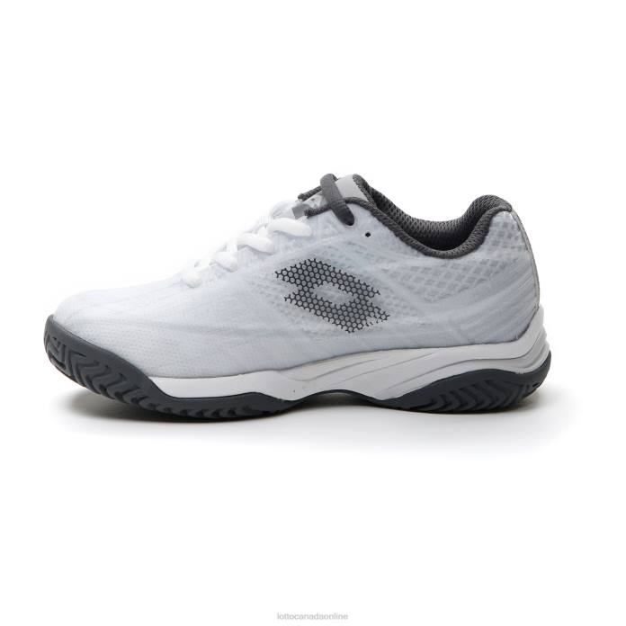MIRAGE 300 ALR JR ALL WHITE/ASPHALT/VAPOR GRAY Lotto Kids Shoes 0Z6F1127