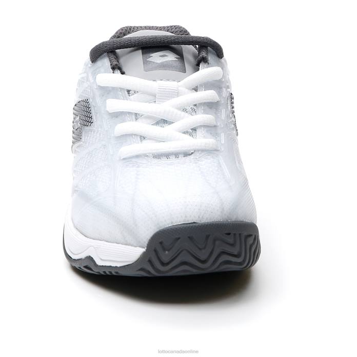 MIRAGE 300 ALR JR ALL WHITE/ASPHALT/VAPOR GRAY Lotto Kids Shoes 0Z6F1127