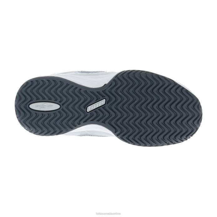 MIRAGE 300 ALR JR ALL WHITE/ASPHALT/VAPOR GRAY Lotto Kids Shoes 0Z6F1127