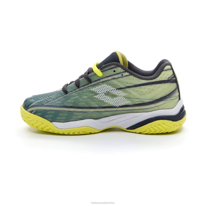 MIRAGE 300 ALR JR ASPHALT/ALL WHITE/YELLOW NEON Lotto Kids Shoes 0Z6F1132