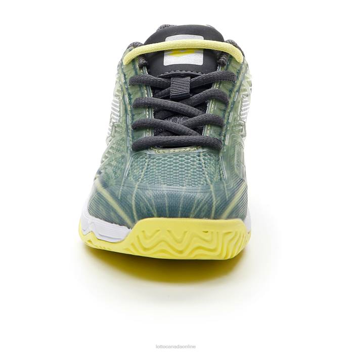 MIRAGE 300 ALR JR ASPHALT/ALL WHITE/YELLOW NEON Lotto Kids Shoes 0Z6F1132