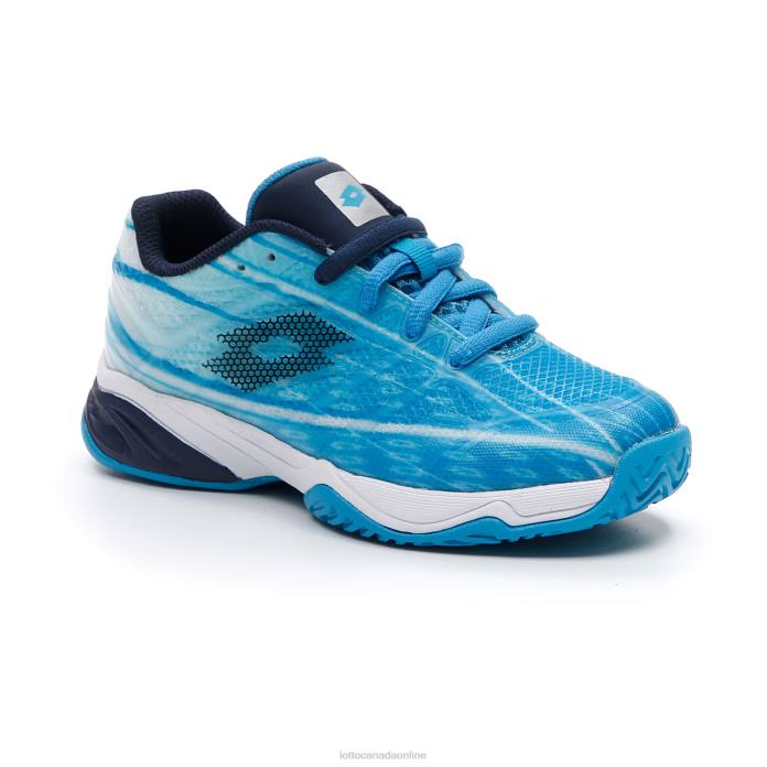 MIRAGE 300 ALR JR BLUE BAY/NAVY BLUE/ALL WHITE Lotto Kids Shoes 0Z6F1126
