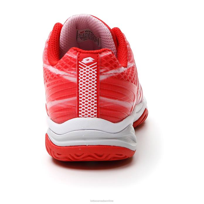 MIRAGE 300 ALR JR PINK CHERRY/ALL WHITE/RED POPPY Lotto Kids Shoes 0Z6F1123